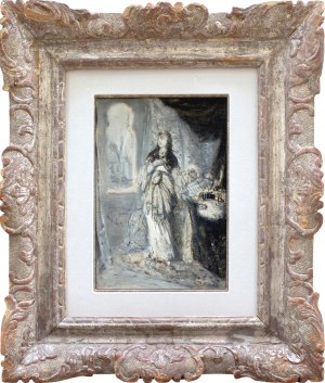 Maurycy GOTTLIEB (1856-1879), Recha, 1877 Scena z „Natana Mędrca”, dramatu Gottholda Ephraima Lessinga