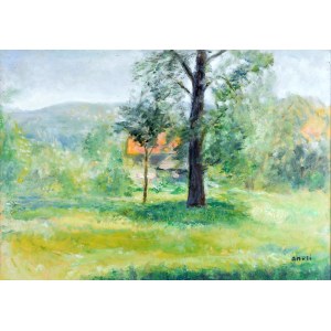 Irena WEISS - ANERI (1888-1981), Pejzaż wiosenny - Kalwaria, ok. 1975