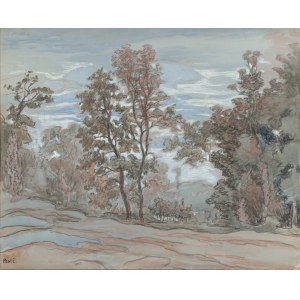 Jean PESKÉ (1870-1949), Landscape with Trees