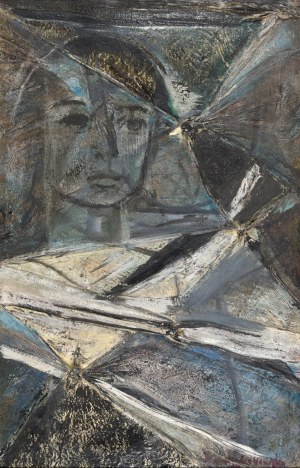Janina MUSZANKA-ŁAKOMSKA (1920-1982), Portret kobiety, 1966