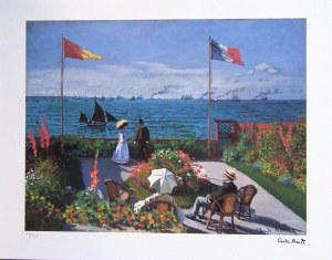 Claude Monet (1840-1926), Taras nad morzem w Saint Adresse