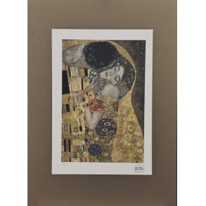 Gustaw Klimt (1862-1918), The Kiss (Pocałunek-1908)
