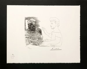 Pablo PICASSO (1881 - 1973), Tawerna: Młody kataloński rybak opowiada swoje życie staremu brodatemu rybakowi, 1973