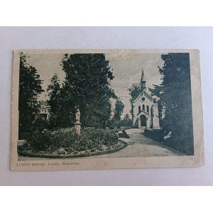POSTCARD LUBIEN WIELKI PLANT CHAPEL, PRE-WAR 1935, STAMP LVIV