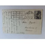 POSTCARD LUBIEN WIELKI PLANT CHAPEL, PRE-WAR 1935, STAMP LVIV