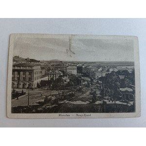 POSTKARTE WARSCHAU WARSCHAU NOWY ZJAZD, VORKRIEGSZEIT, BRIEFMARKE