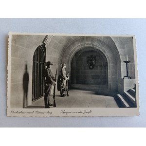 POSTKARTE OLSZTYNEK SUDWA, HINDENBURG MAZUZOLEUM, TANNENBERG, SOLDATEN, ARMEE, HOHENSTEIN