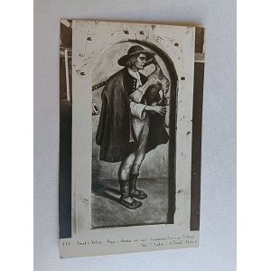PHOTO ISTEBNA, HIGHLANDER WITH A BAGPIPE, STAMP URSULINE SISTERS CONVENT KRAKOW