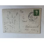 POSTCARD PAINTING BETLEY HERALD WJNY, KREIGSBOTE, PRE-WAR, STAMP, STAMPING