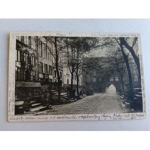 POSTCARD GDANSK DANZIG BROTBANKENGASSE, STAMP, STAMP