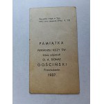 PICTURE A MEMENTO OF THE FIRST MASS, OA DONAT GOOSENSKI, FRANCISCAN 1937