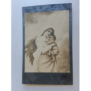 POCZTÓWKA MALARSTWO MADONNA, MATKA BOSKA, MARIA Z DZIECIĄTKIEM, PRZEDWOJENNA