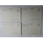 SET OF 9 POSTCARDS IN A WRAP SPACE CONQUERORS, SPACE, MOON, SPACE STATION, APOLLO MISSION, THIRSCHKOVA, GAGARIN, ARMSTRONG, SPACE ROCKET