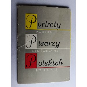 ZESTAW 11 POCZTÓWEK W OBWOLUCIE PORTRETY PISARZY POLSKICH, DOBROWOLSKI, CZESZKO, JURANDOT, BREZA