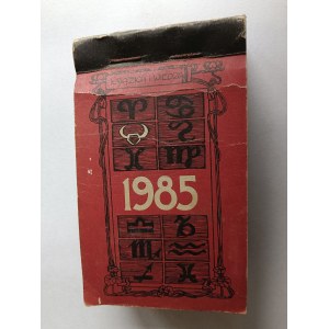 WALL CALENDAR ZRYWAK 1985 YEAR, RSW PUBLISHING HOUSE PRASA BOOK RUCH WARSAW 1985