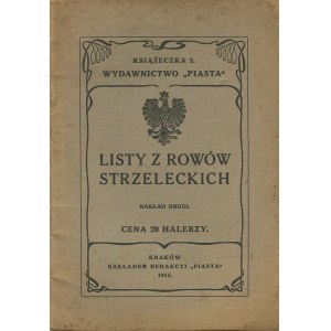 Letters from the shooting trenches. Published by Józef Rączkowski [1915].