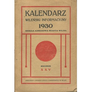 Informační kalendář Vilnius 1930. Adresář města Vilnius