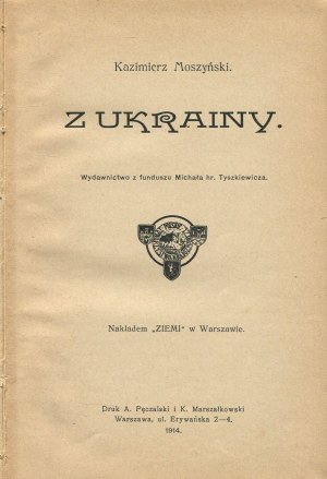 MOSZYŃSKI Kazimierz - From Ukraine [1914].