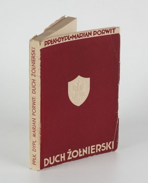 PORWIT Marian - Duch vojáka. (Organizace výchovy vojáka) [1935] [obálka Atelier Girs-Barcz].