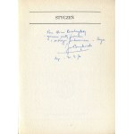 BRZĘKOWSKI Jan - Styczeń. Poezje [wydanie pierwsze Londyn 1970] [AUTOGRAF I DEDYKACJA]