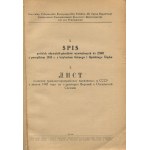 Spis polskich obywateli-górników wywiezionych do ZSRR z początkiem 1945 r. z terytorium Górnego i Opolskiego Śląska [1946]