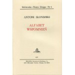 SŁONIMSKI Antoni - Alfabet wspomnień [London 1977].