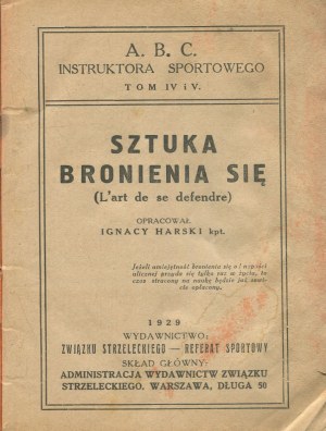 HARSKI Ignacy - Sztuka bronienia się [1929]