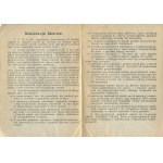 [Leaflet print] Obóz Wielkiej Polski. (Ideological Declaration) [ca. 1930].