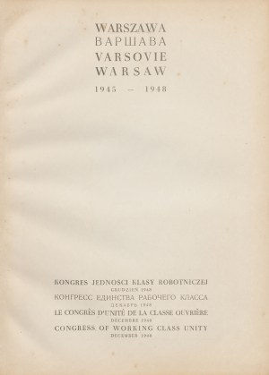 Warsaw 1945-1948. photo album [destruction and reconstruction of Warsaw].