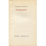 KUBIAK Tadeusz - Reciprocity [first edition 1974] [AUTOGRAPH AND DEDICATION].