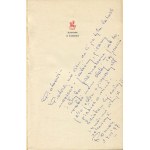 ŚLIWONIK Roman - Z pamięci [wydanie pierwsze 1977] [AUTOGRAF I DEDYKACJA]