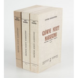 KOŁAKOWSKI Leszek - Główne nurty marksizmu [komplet 3 tomów] [wydanie pierwsze Paryż 1976-1978]