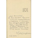 JARZĘBOWSKI Józef Fr. - People of the Year 1863 Speak. An anthology of unknown and little-known voices of contemporary people [London 1963] [AUTOGRAPH AND DEDICATION FOR PRIMAS STEFAN WYSZYŃSKI].