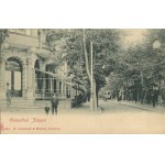 [Postcard] Sopot. Ostseebad Zoppot. Street. Werminghoff Hotel [ca. 1900].
