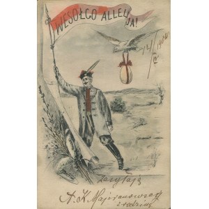 [pocztówka] Wesołego Alleluja! [1901]