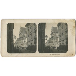 [fotografia stereoskopowa] Stara Warszawa. Ul. Świętojańska [ok. 1907]