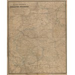 [Map] GOTZ Marcelli - Map of the Gubernia of the Kingdom of Poland with distance markings on iron, beaten and ordinary roads [1873].