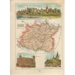 [Map] BAZEWICZ Jozef Michal - Piotrków district in Piotrków gub. [1907].