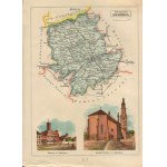 [Map] BAZEWICZ Jozef Michal - Radom County of Radomska gub. [1907].