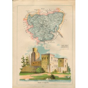 [Mapa] BAZEWICZ Józef Michał - Turecký okres Kališské gubernie [1907].