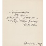[lithograph] GIRS Anatol - Composition [1952] [with dedication and autograph by Girs to Alexander Janta and his wife].