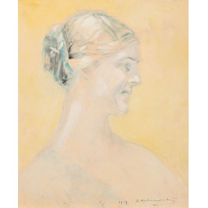 Jacek Malczewski, Szkic do portretu kobiety, 1919