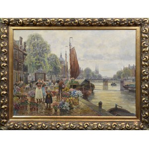 F. Max RICHTER-REICH (1896-1950), Florists on the Canal