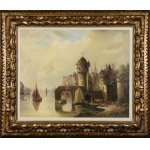 Karl KAUFMANN (1843-1905)? - przypisywany, Widok na miasto