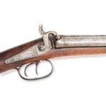 Double-barreled percussion rifle Hronek Strakonitz | Böhmen / Tschechien, Czech / Bohemian