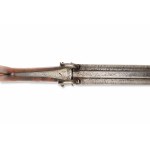Double-barreled percussion rifle Hronek Strakonitz | Böhmen / Tschechien, Czech / Bohemian