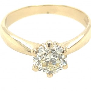 RING IN 14K YELLOW GOLD 3.08 GR WITH DIAMONDS FOR 1.03 CARATS - RNG10606