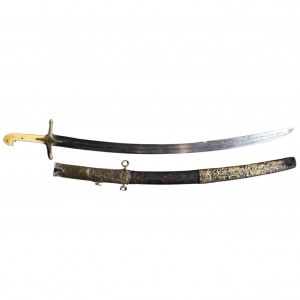 Arab-type saber with European headstock, France or England, 19th century.