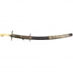 Arab-type saber with European headstock, France or England, 19th century.