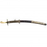 Arab-type saber with European headstock, France or England, 19th century.